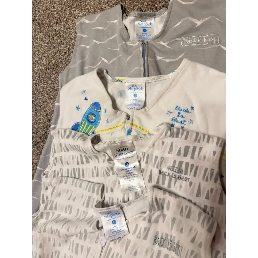 Halo sleep sack bundle of 4 large and extra large